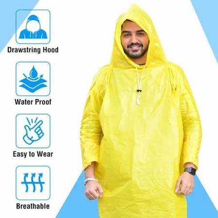 Raincoat / Poncho — waterproof, multiple colours & sizes